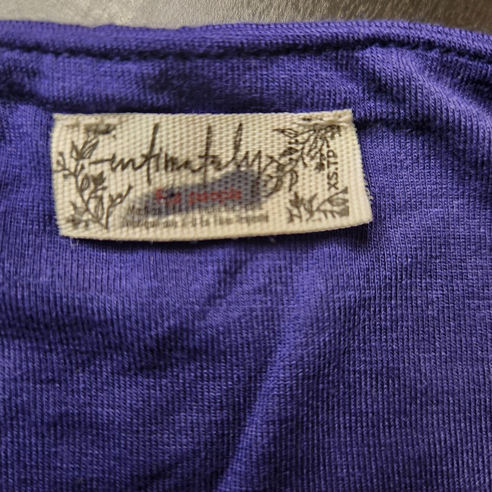 Women's Free People Purple Bandeau XS - Picture 3 of 5